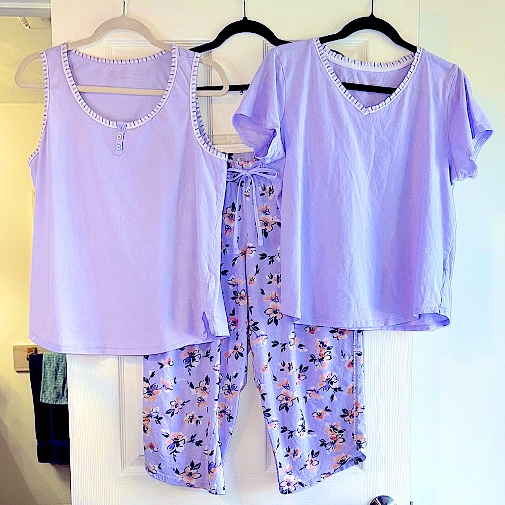 3-Piece Midnight by Carole Hochman Purple Pajama Set Medium